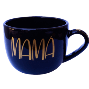 Tazón Midi Diseño Mamá color negro