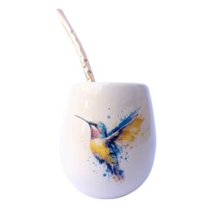 Mate diseño colibrí